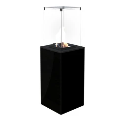 Gaskamin i elegant design för utomhusbruk