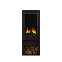 British Fires Bramshaw – Fristående elektrisk kamin med vedförvaring