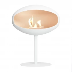 Cocoon Fires Pedestal - Fristående Etanolkamin i Vitt