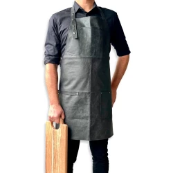 Förkläde i svart läder från Stuff Design