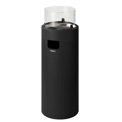 Nova LED Large svart utomhus gaskamin