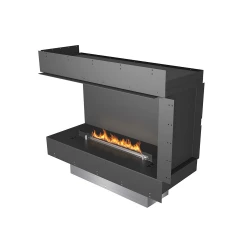 Planika Forma vänstervänd hörnkamin med Prime Fire brännare