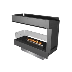 Planika Forma Room Divider kamin för inbyggnad med Prime Fire