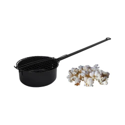 Popcorngryta för öppen eld