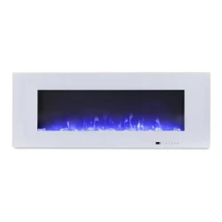 Azurite 127 cm - Väggmonterad ScandiFlames elektrisk öppen spis