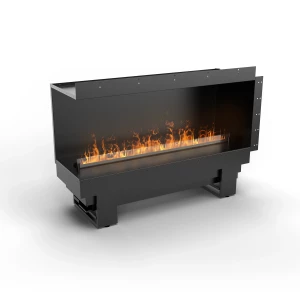 Planika Fires Cool Flame 1000 Left Corner hybridkamin för inbyggnad