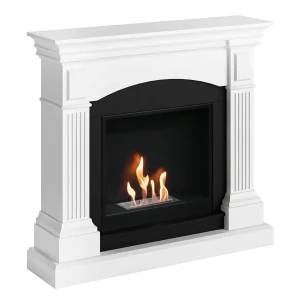 Mors Vit Etanolkamin i elegant, vit design för modern inredning
