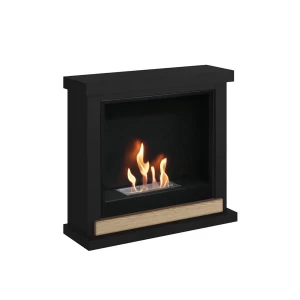 Skagen Svart Bioetanol Eldstad i Elegant Svart Design för Modern Inredning