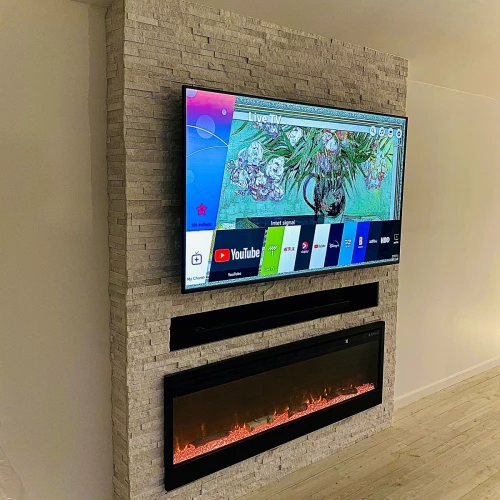 Supreme 1500 elektrisk kamin till vägg eller inbyggnad Supreme elkamin