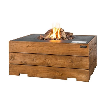 Cocoon Table Rectangular | Teak Antracit gasolkamin Cocoon Table Rectangular Teak Antracit