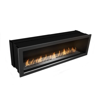 Icon Fires Slimline Firebox för inbyggnad i vägg | Stålkamin Slimline Firebox 1350 Icon Fires