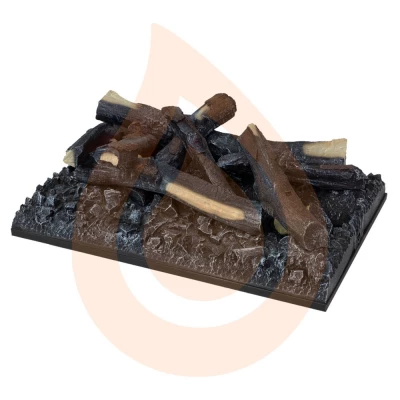 Dekorativ ved till Cassette 500 Cassette 500 kamininsats | Dimplex Opti-Myst-kamin