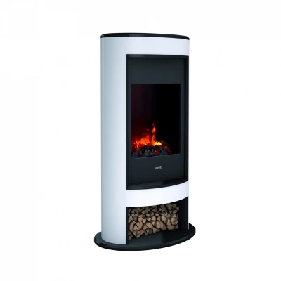Verdi fristående vit hybridkamin | Dimplex Opti-myst® kamin Hybridkamin