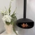 THE ICONIC - Ø: 90 cm Takmonterad svart etanolkamin från Icon Fires 