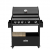 BBQ Bord utan grill i trä och svart för utomhusmatlagning