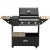 BBQ Bord utan grill i trä och svart för utomhusmatlagning