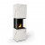 Planika Rock Daze & Laurent automatisk BEV etanolkamin med Dekton ram i marmor-look