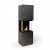 Planika Rock Daze & Laurent automatisk BEV etanolkamin med Dekton ram i marmor-look
