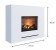 Vit elegant opti-myst kamin