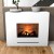 Vit elegant opti-myst kamin