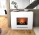 Vit elegant opti-myst kamin