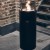 Nova LED Large svart utomhus gaskamin