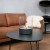 Cylinderformad bordskamin i svart Southwark