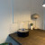 Cylinderformad bordskamin i svart Southwark
