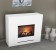 Vit elegant opti-myst kamin