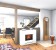 Vit elegant opti-myst kamin