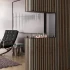 Foco Room Divider 600 Slim - Smal Rumsavdelare Inbyggd Etanolkamin