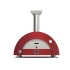 Alfa Forni Moderno 2 Pizze Röd - Hybriddriven Pizzaugn