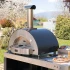 Alfa Forni Classic 4 Pizze - Hybriddriven pizzaugn i rostfritt stål samt pulverlackerat exterior