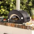 Moderno 1 Pizza Grå - Hybriddriven Pizzaugn från Alfa Forni