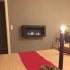 Stor etanolkamin för väggmontering - svart
