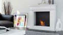 Fristående etanolkamin elegant och stilren design
