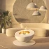 Mileto - Vit fristående etanolkamin med modern design