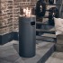 Nova LED Medium - grå fristående utomhus gaskamin