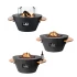 Cocoon Table Cone Black