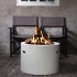 Cocoon Table Round Black