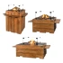 Cocoon Table Wooden Sidobord i Teak 74 cm