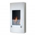 Slimline kamin i rostfritt stål som passar utmärkt i mindre utrymmen. Modern men också tidlös design.