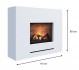 Vit elegant opti-myst kamin