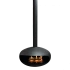 THE ICONIC - Ø: 90 cm Takmonterad svart etanolkamin från Icon Fires