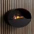 ScandiFlame Electric Kjos - Svart Väggmonterad Opti-myst öppen spis