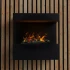 ScandiFlames Electric Late - Svart Väggmonterad Opti-myst öppen spis