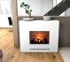 Vit elegant opti-myst kamin
