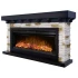 Artiflame Ludwig AF42 Electric Fireplace - Mahogany Brown Antique