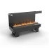 Planika Fires Cool Flame 1000 Three-sided hybridkamin för inbyggnad