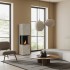 Planika Rock Daze & Laurent automatisk BEV etanolkamin med Dekton ram i marmor-look